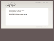 Tablet Screenshot of karastanrebates.com